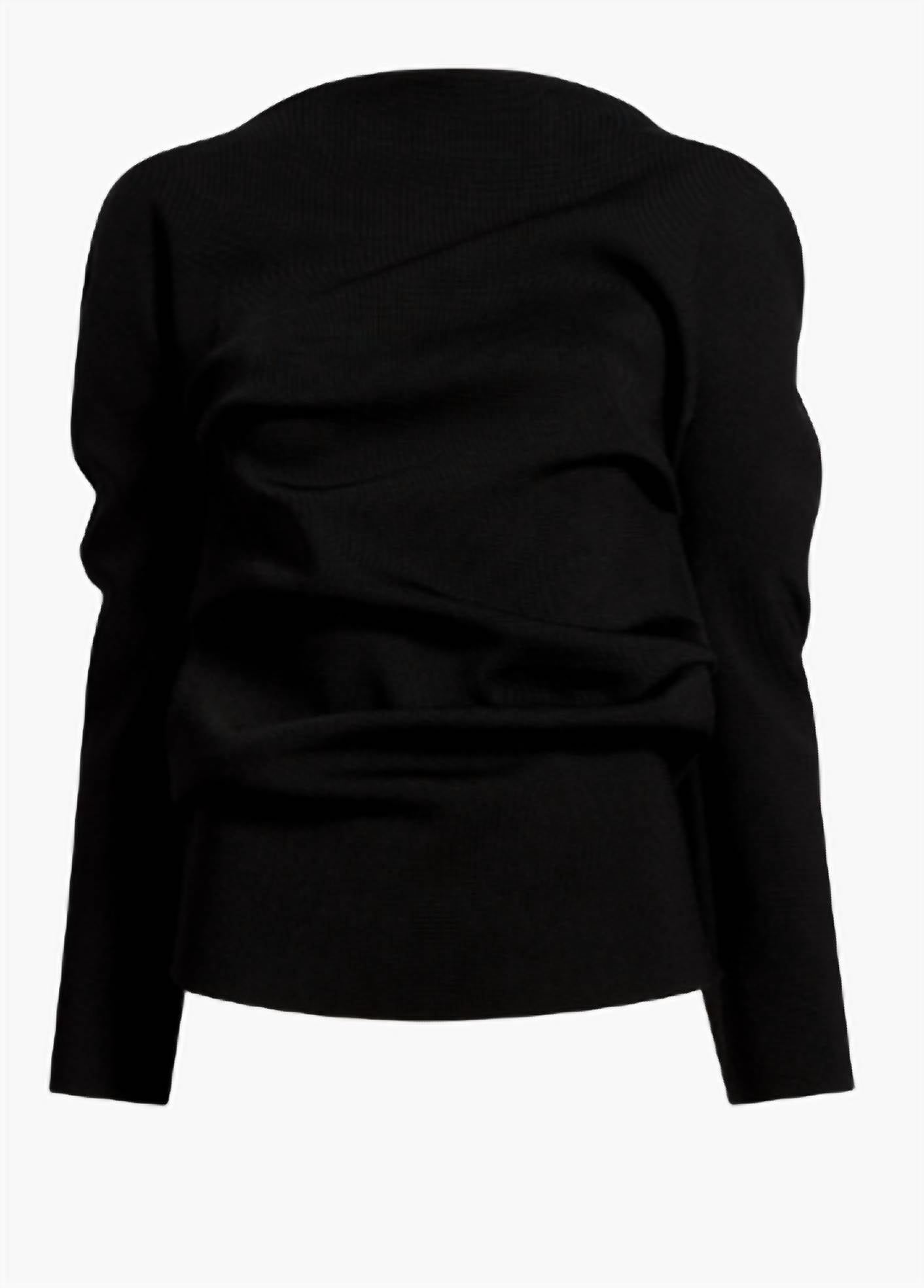 Khaite Lovisa Top in black - women's long sleeve top