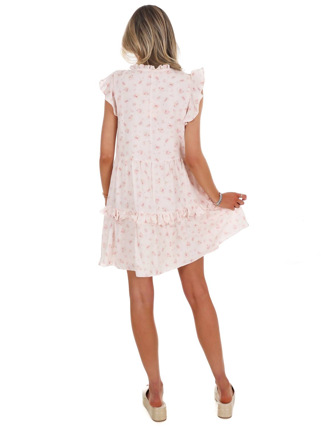 In February - Floral Phase Flare Mini Dress