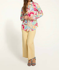 Fdj - Gracie Grand Floral Printed Classic Shirt