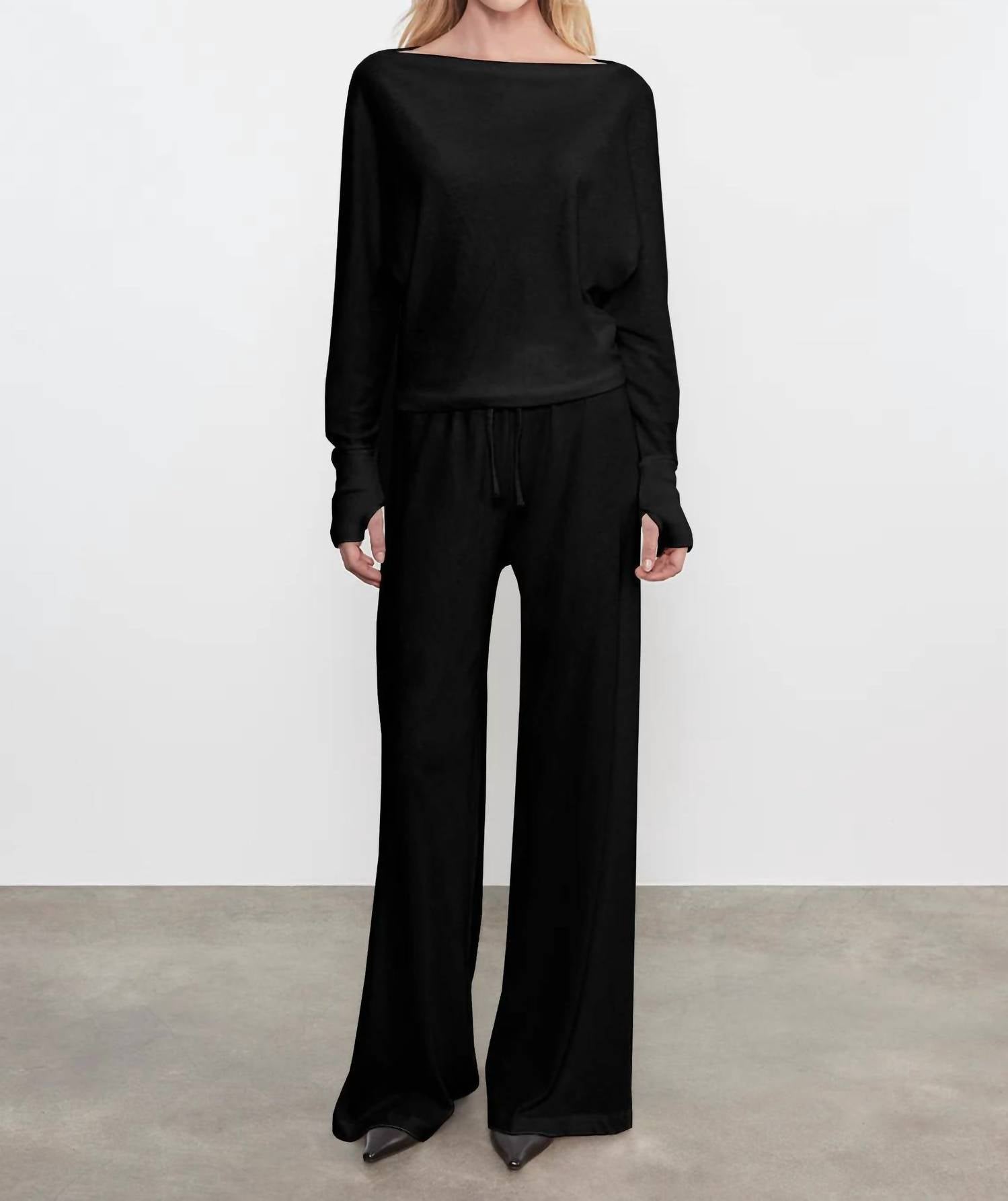 Enza Costa - Cashmere Jersey Drawcord Pants