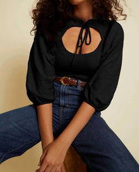 Nation Ltd - Abrielle Smocked Tie Top