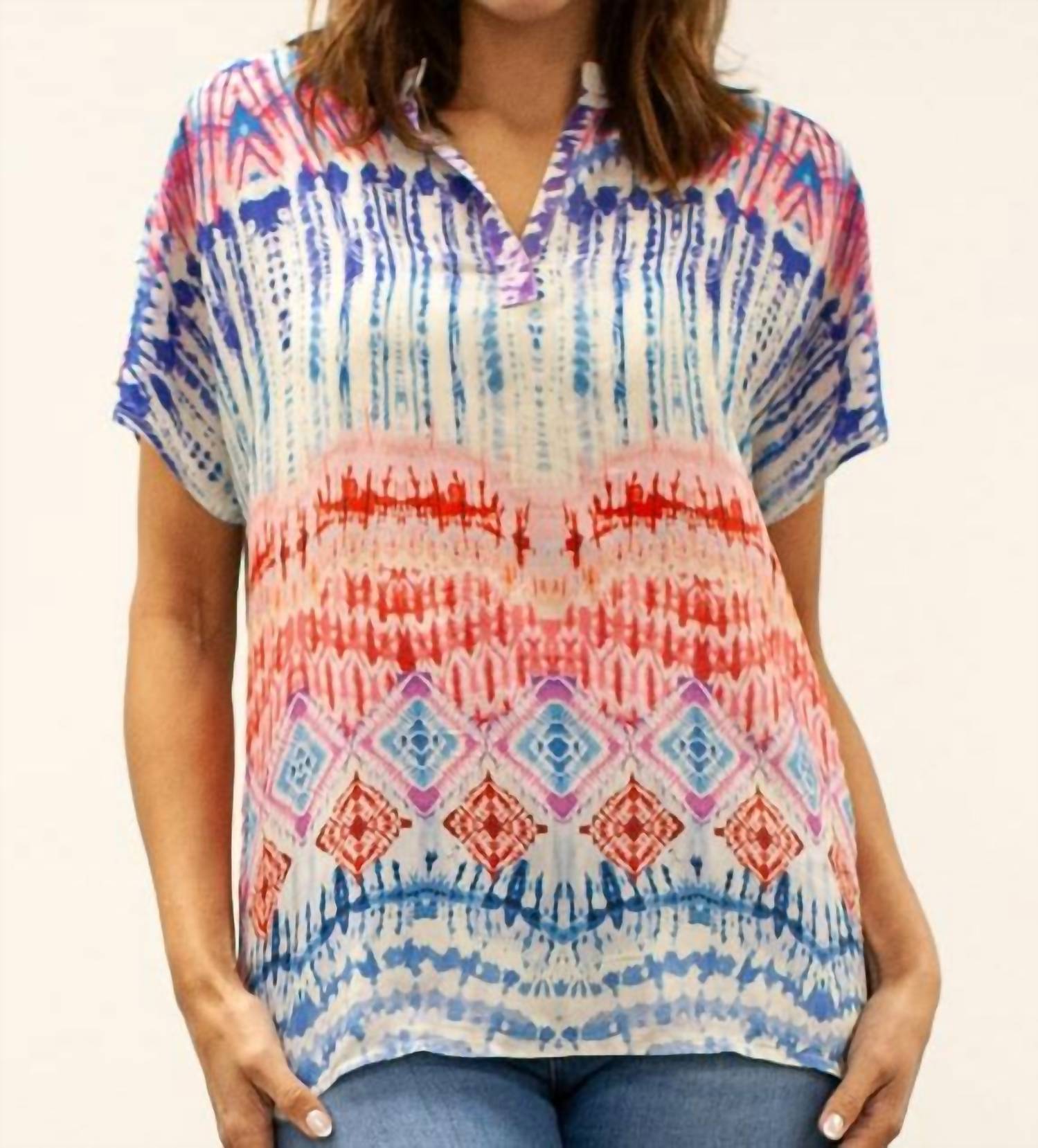 Caite - Ellie Short Sleeve Blouse