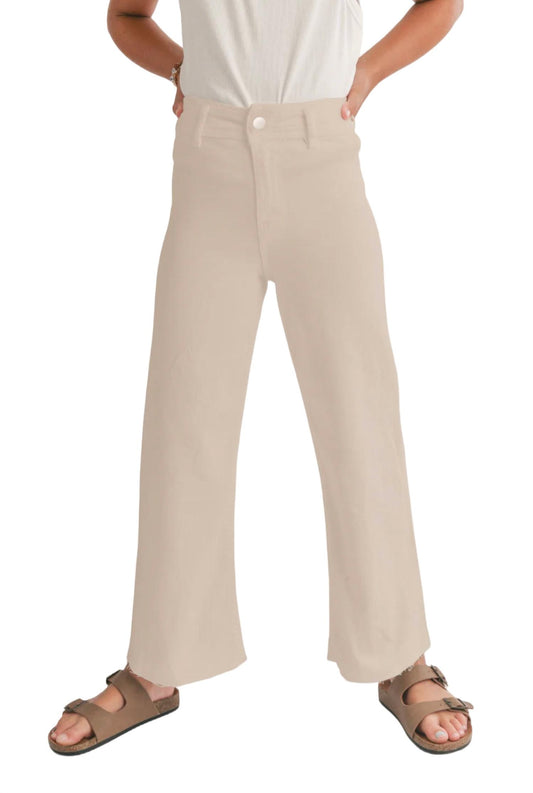 Sadie & Sage - Tween Clear Eyes Wide Leg Denim Pants