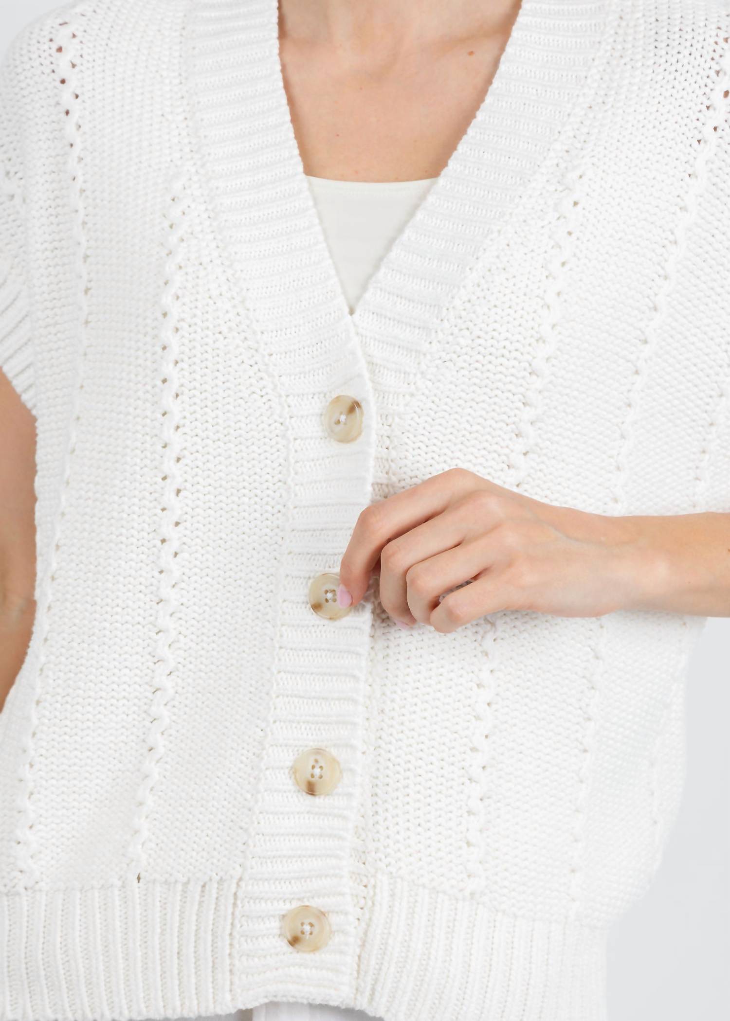 Repeat Cashmere - Cable Detail Cardigan