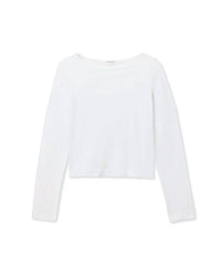 Perfectwhitetee - Parker Long Sleeve Boat Neck Top