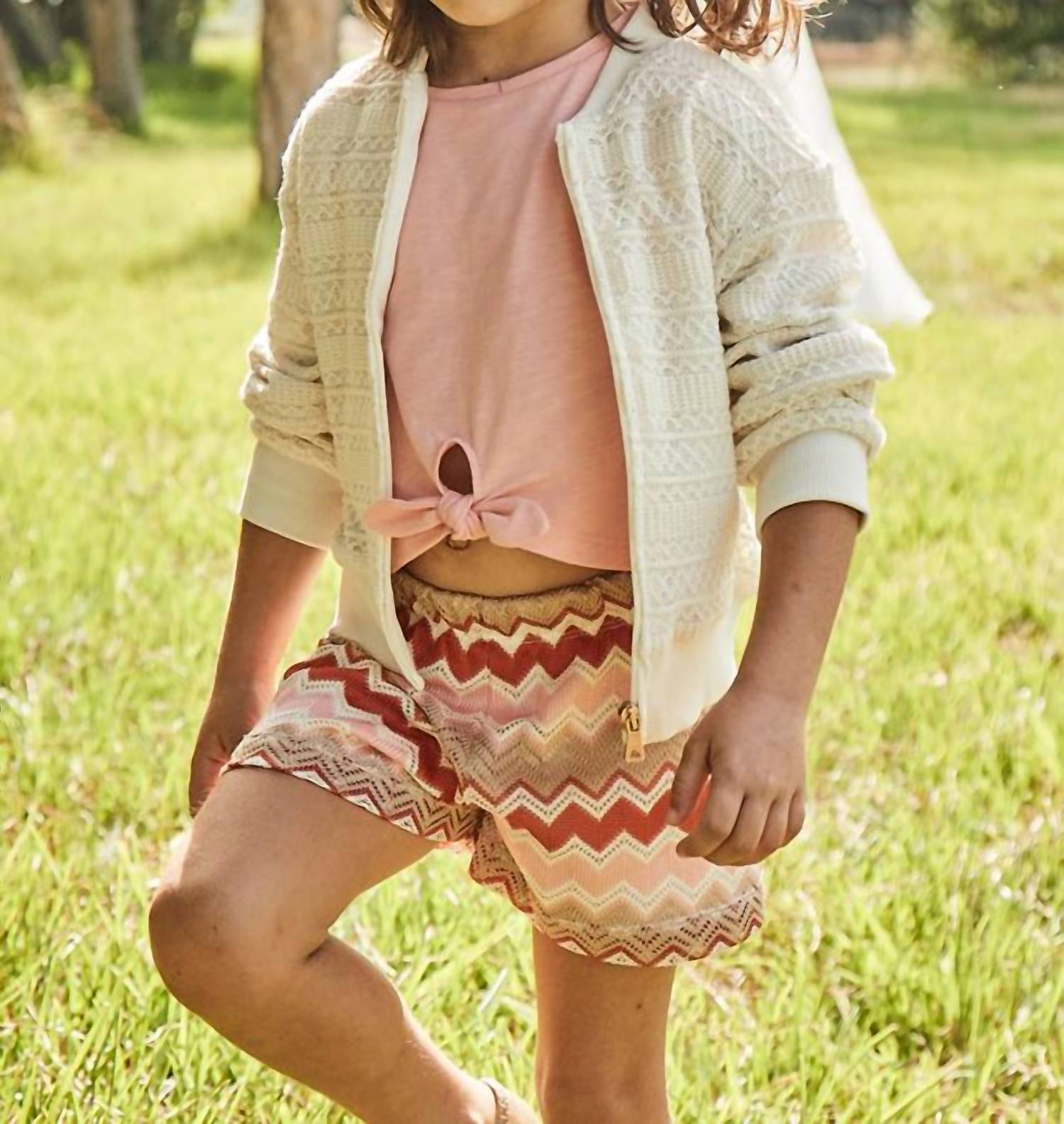 Mayoral - Kid's Knit Flutter Top & Short Set