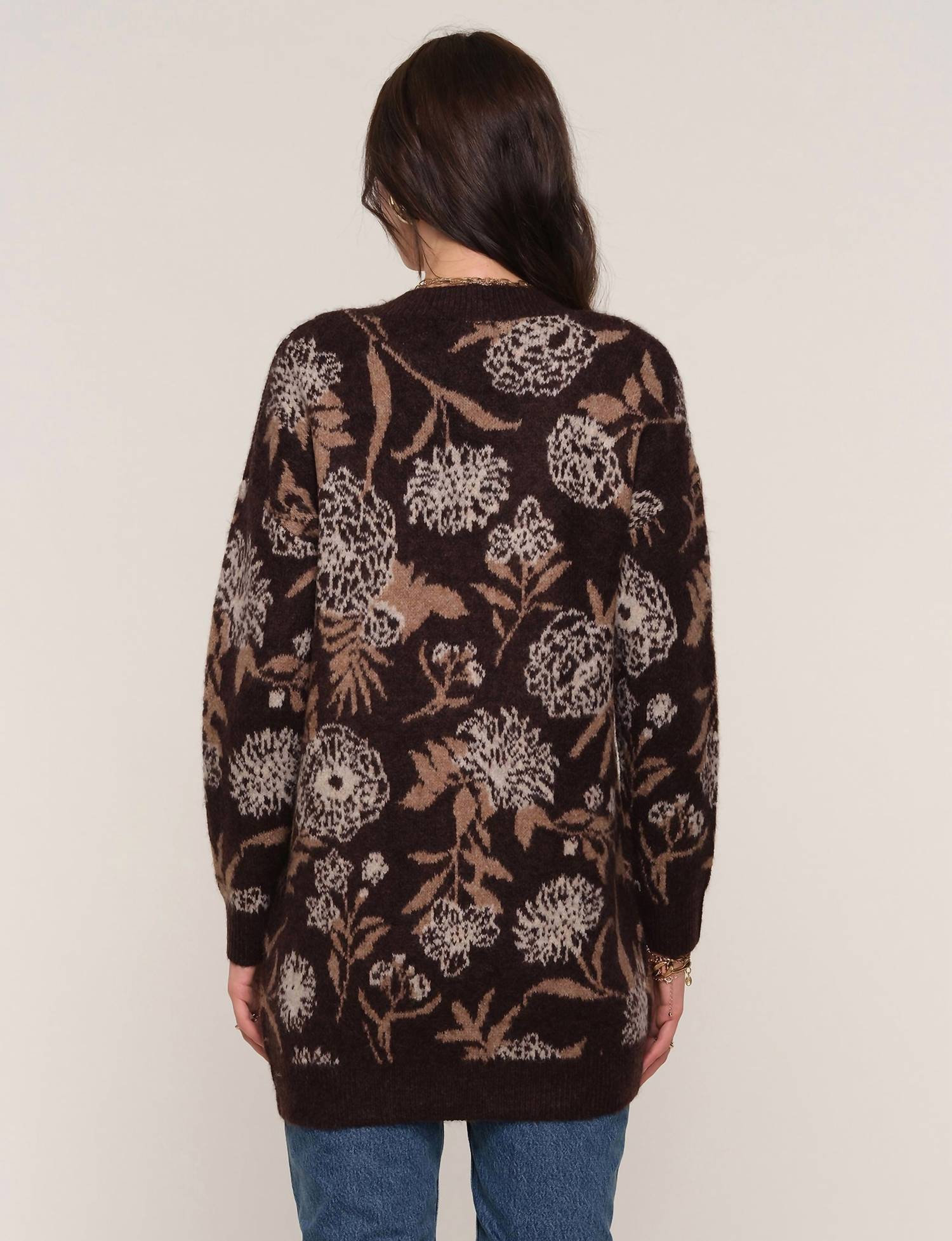 Heartloom - Long Jacquard Cardigan