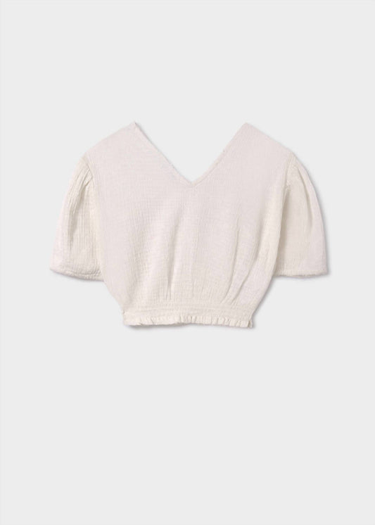 Mayoral - Girls' Ruched Crop Top