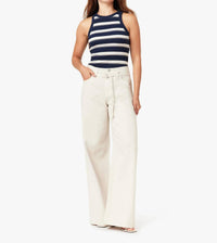 Habitual Brynn Belted Wide Leg Jeans in ecru - women's jeans
