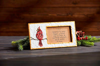 Mudpie - Cardinal Photo Hand-Painted Wooden Frame with Sentiment