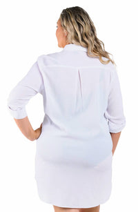 Maxine Of Hollywood - Woven Covers Button Down Tunic - Plus