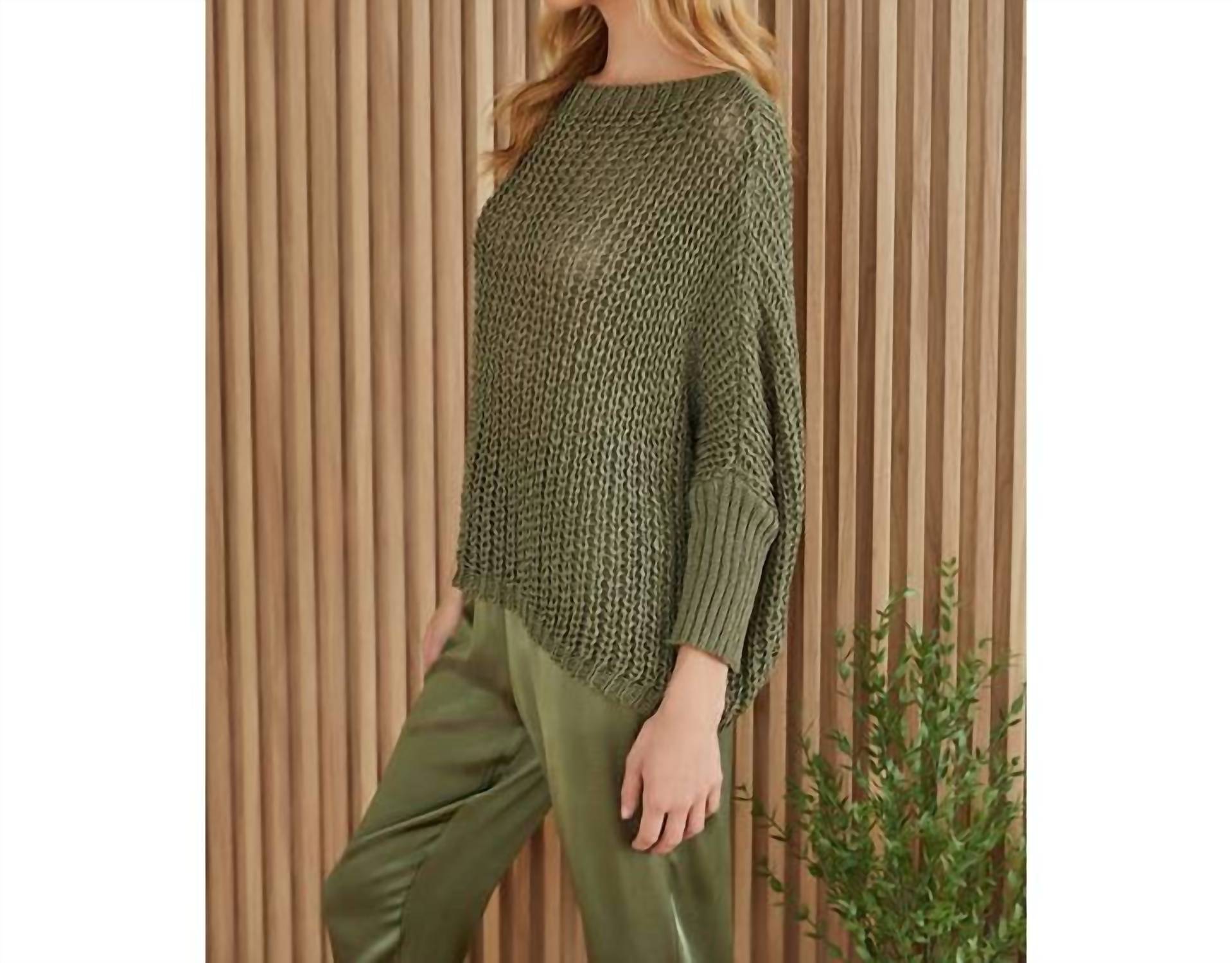 Milio Milano - Boatneck Drop Shoulder Long Sleeve Sweater