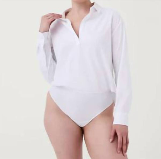 Spanx - The Collared Long Sleeve Bodysuit