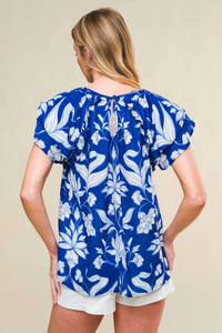 Flying Tomato - Woven Beauty Floral Top