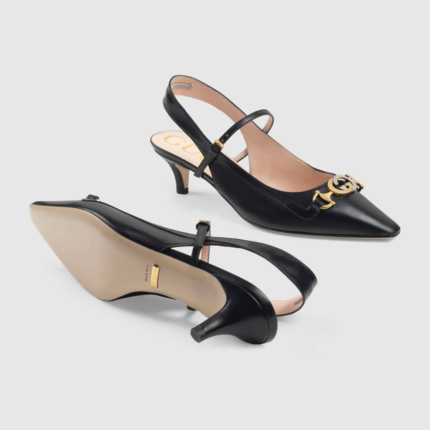 Gucci - Women's Decollete Leather Slingback Pump