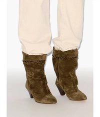 Isabel Marant - Women's Dalby Suede Whipstitch Booties