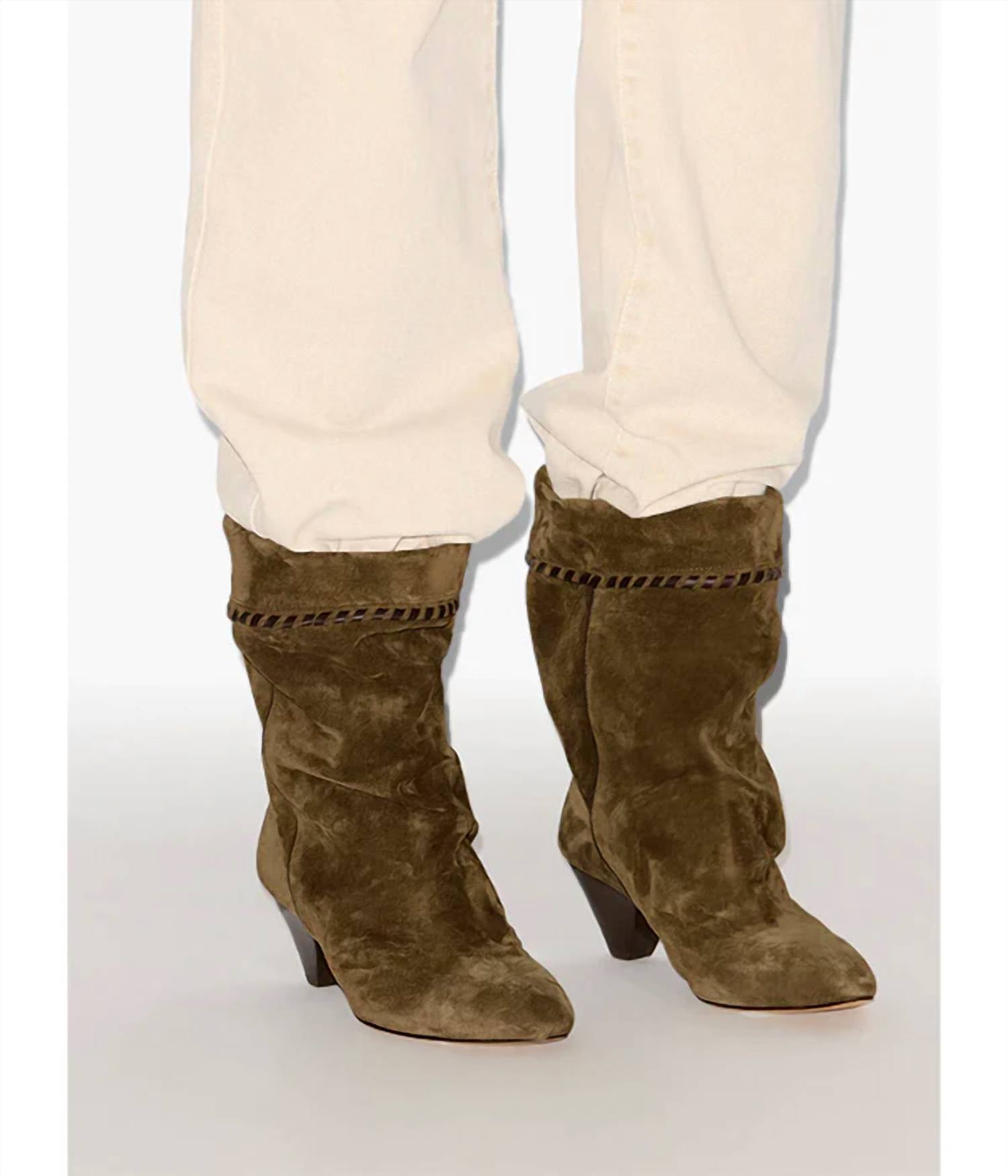 Isabel Marant - Women's Dalby Suede Whipstitch Booties