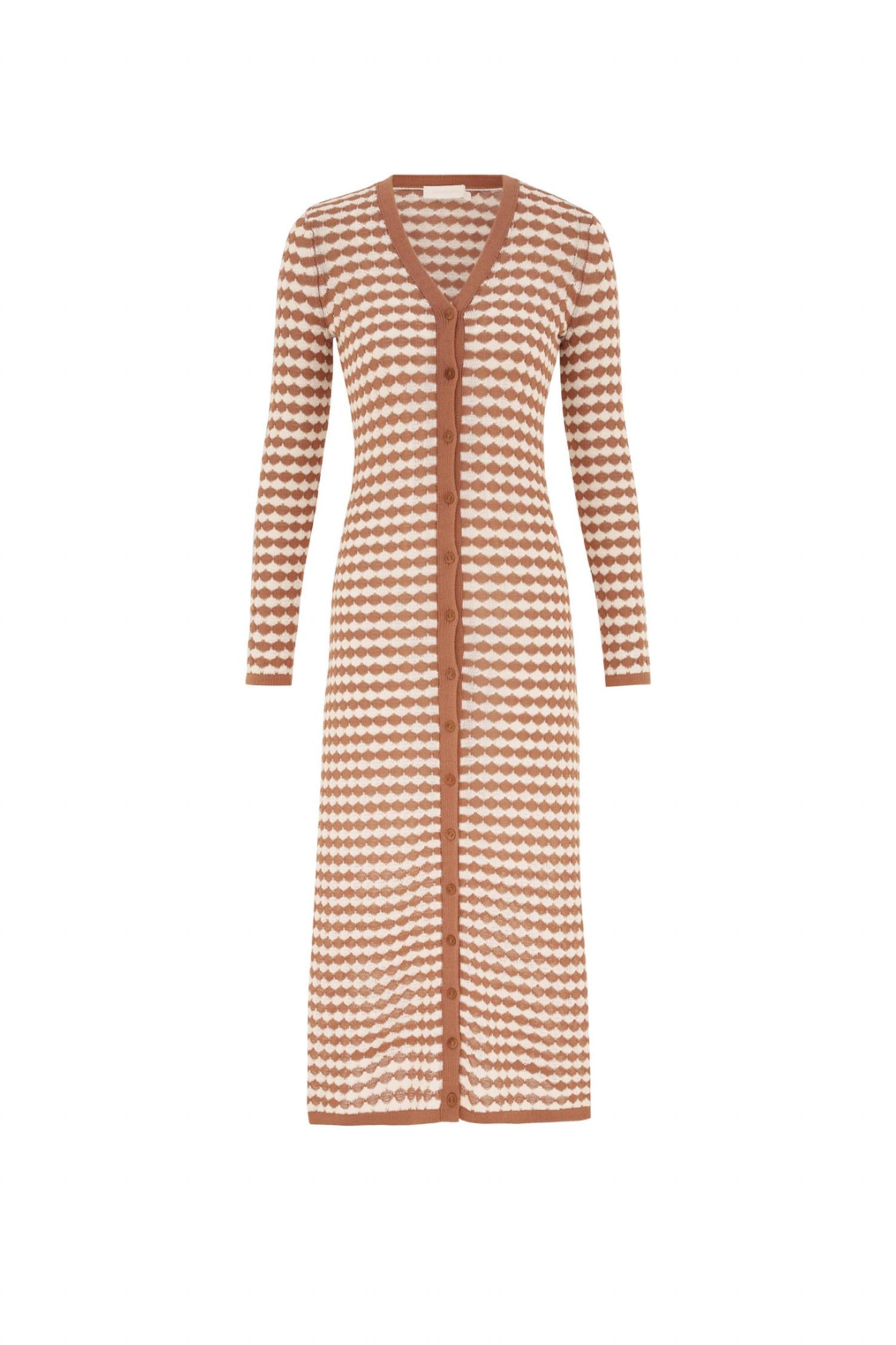 Zimmermann - Everly Scallop Knit Midi Dress