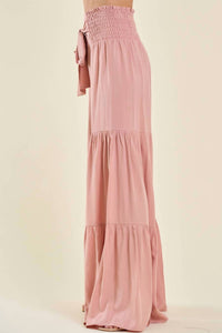 Saints & Hearts - Go With the Flow Smocked Waist Pants