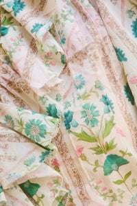 HUNTER BELL Imogen Blouse in pink trellis - women's blouse - alternate view