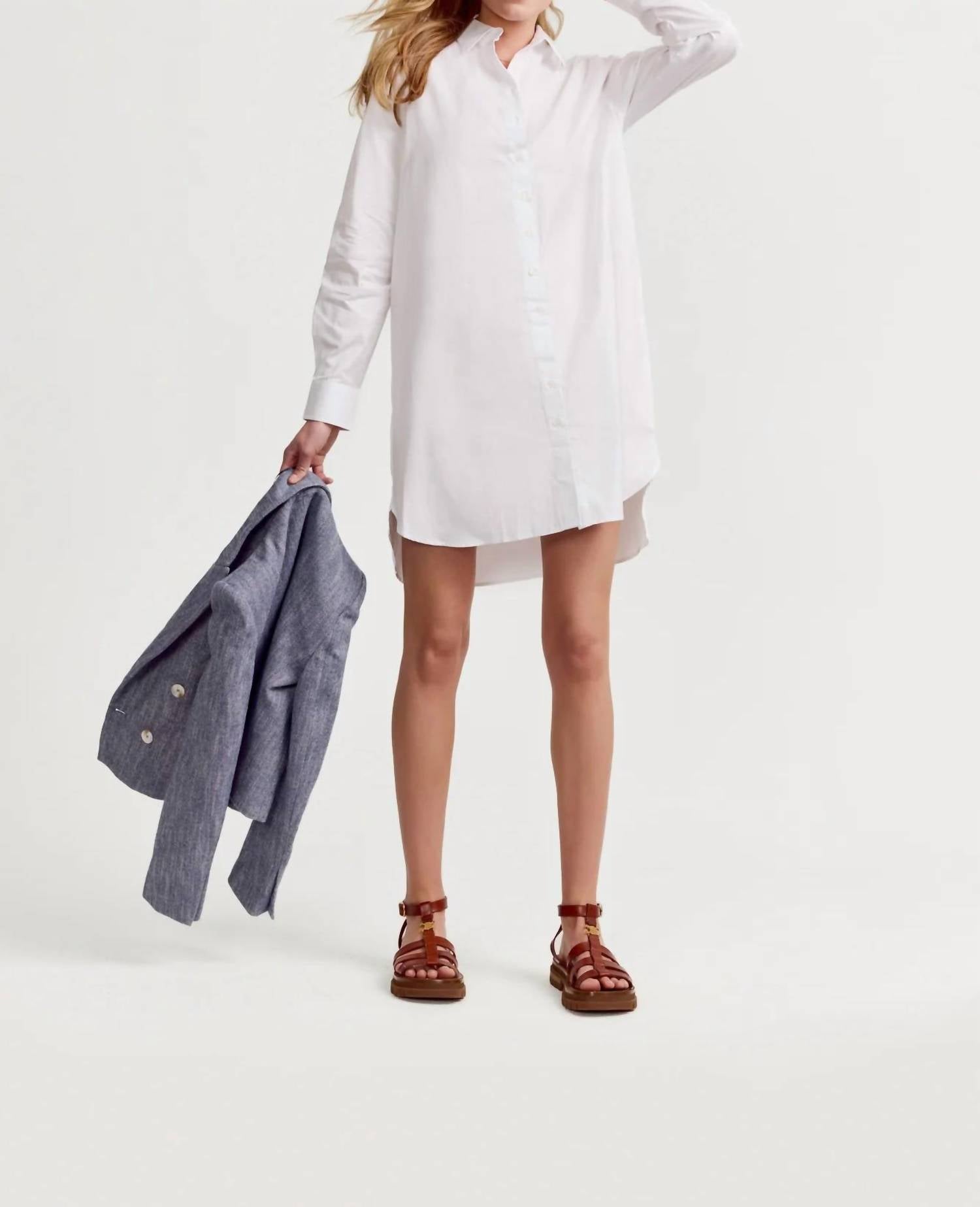THE SHIRT Women's The Wfh Dress in white - women's dress - view 5