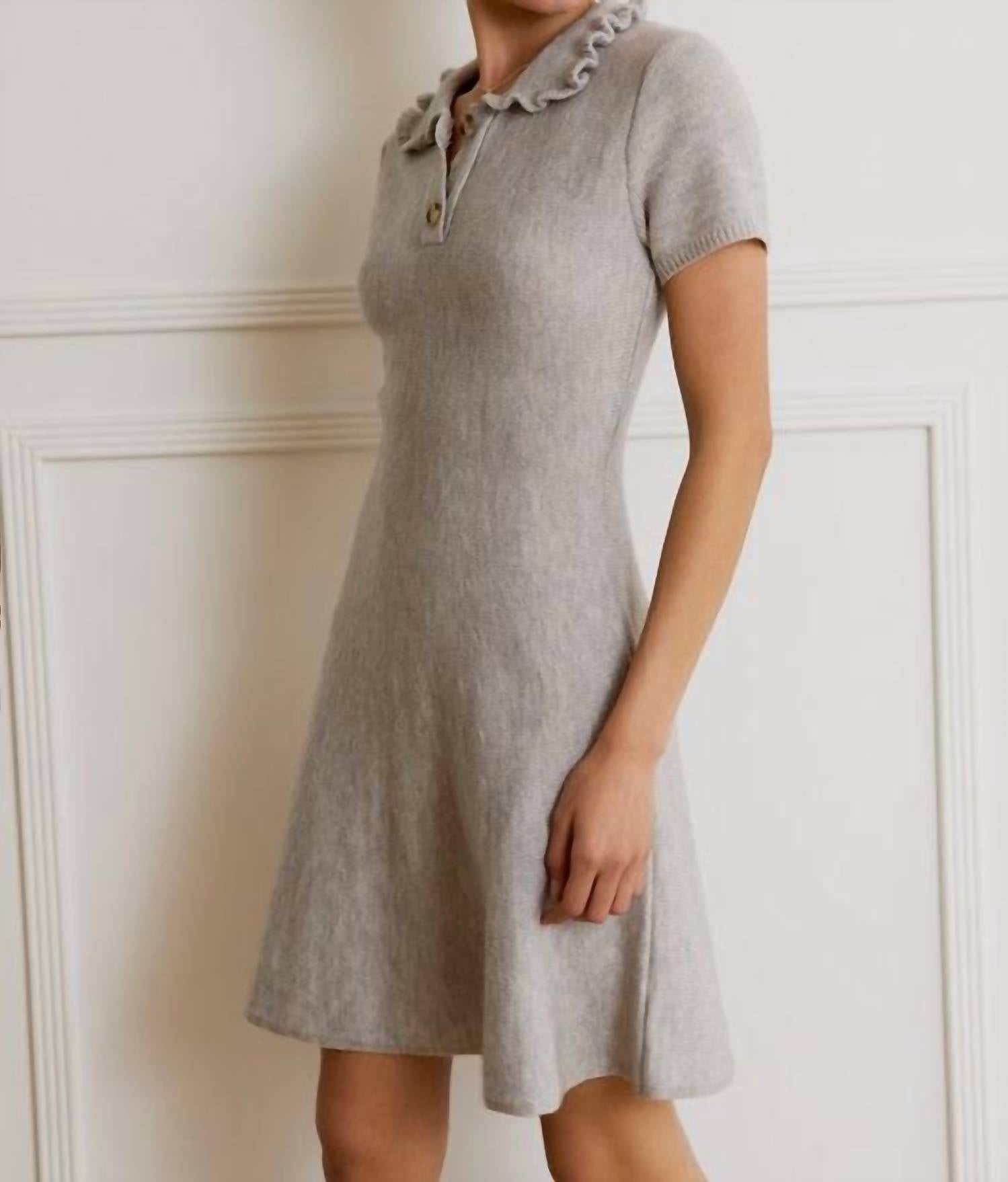 Sunday Edition - Ruffle Polo Mini Dress