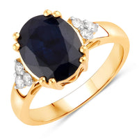 Diana M Jewels - Women's Oval Natural Sapphire Fashion Ring (4.50 Ct) - Statement