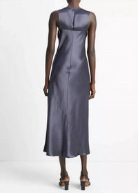 Vince - Satin bias tank dress