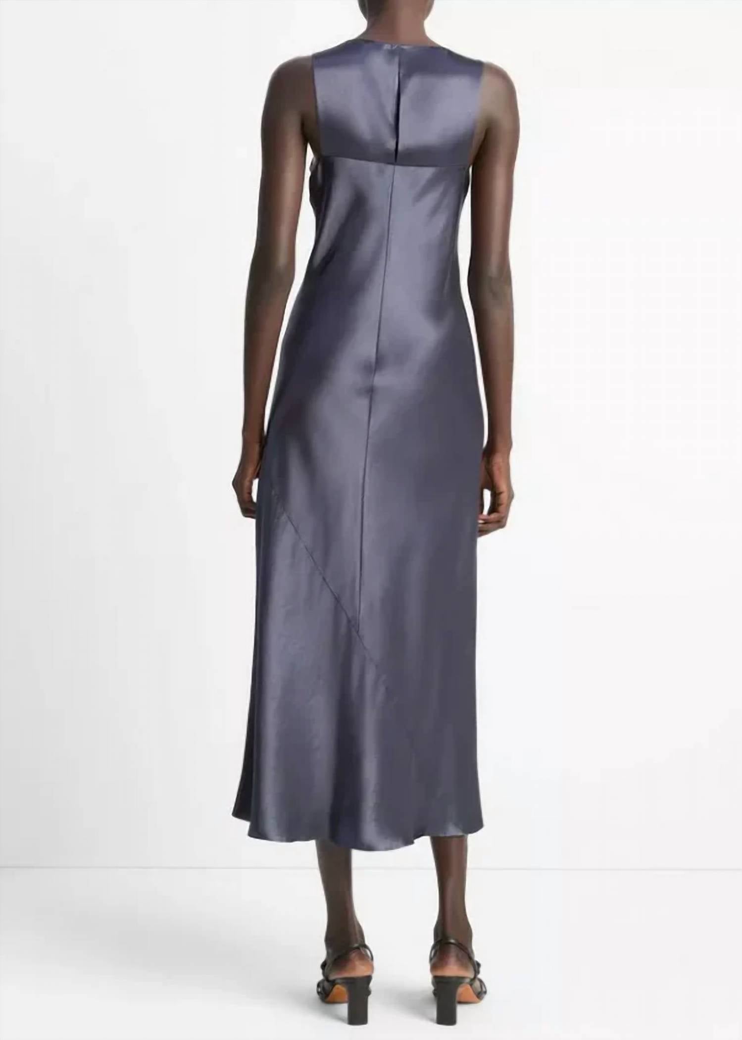 Vince - Satin bias tank dress