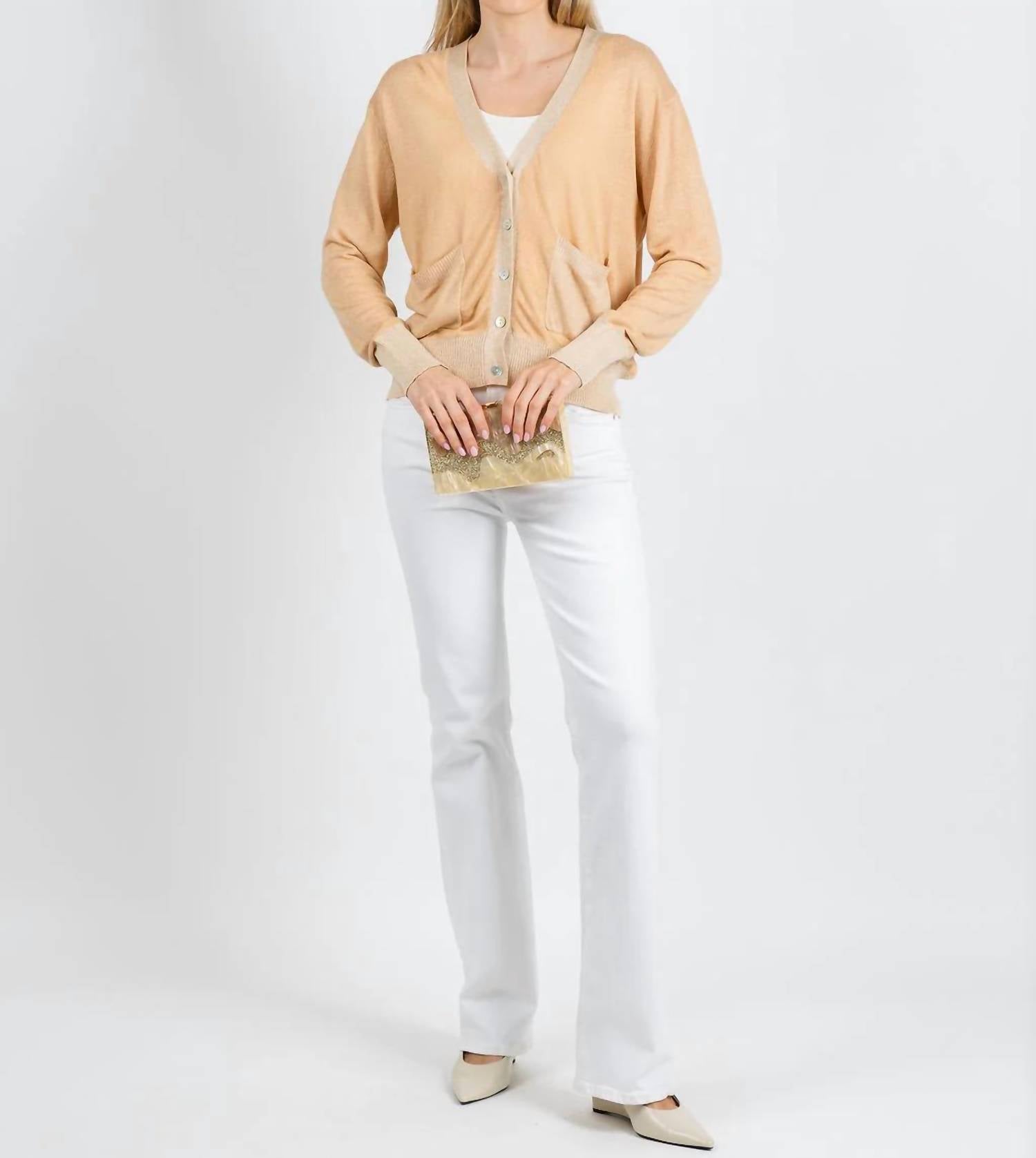In Bed With You - Stampato V Pocket Cardigan