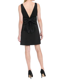 Maggy London - A Line Mini Dress With Embellished Bow