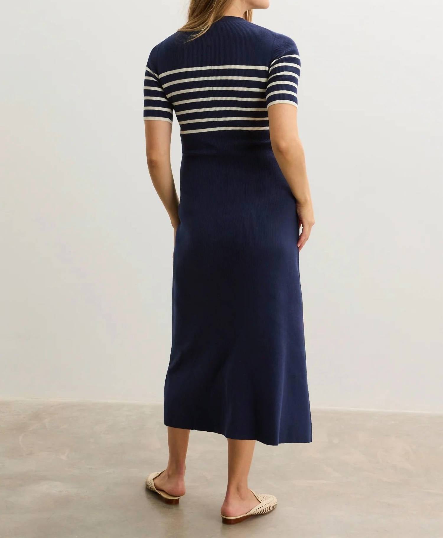 Hatch - Kaitlyn Cotton Rib Midi Dress - Maternity