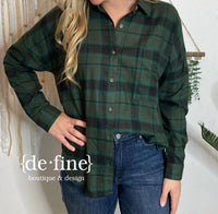 Blu Pepper - Flannel Button Up Shirt