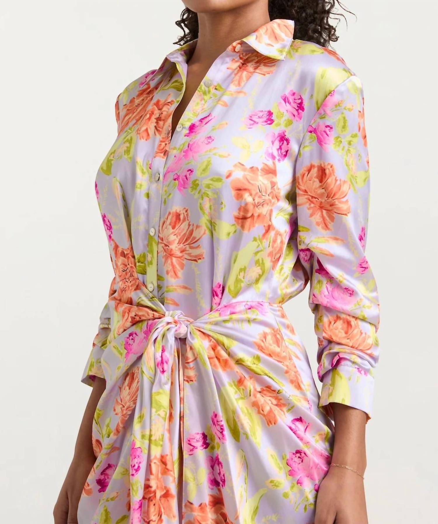 Cinq A Sept - Midnight Tulips Mini Jacey Dress