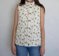Things Between - Floral Quilted Vest