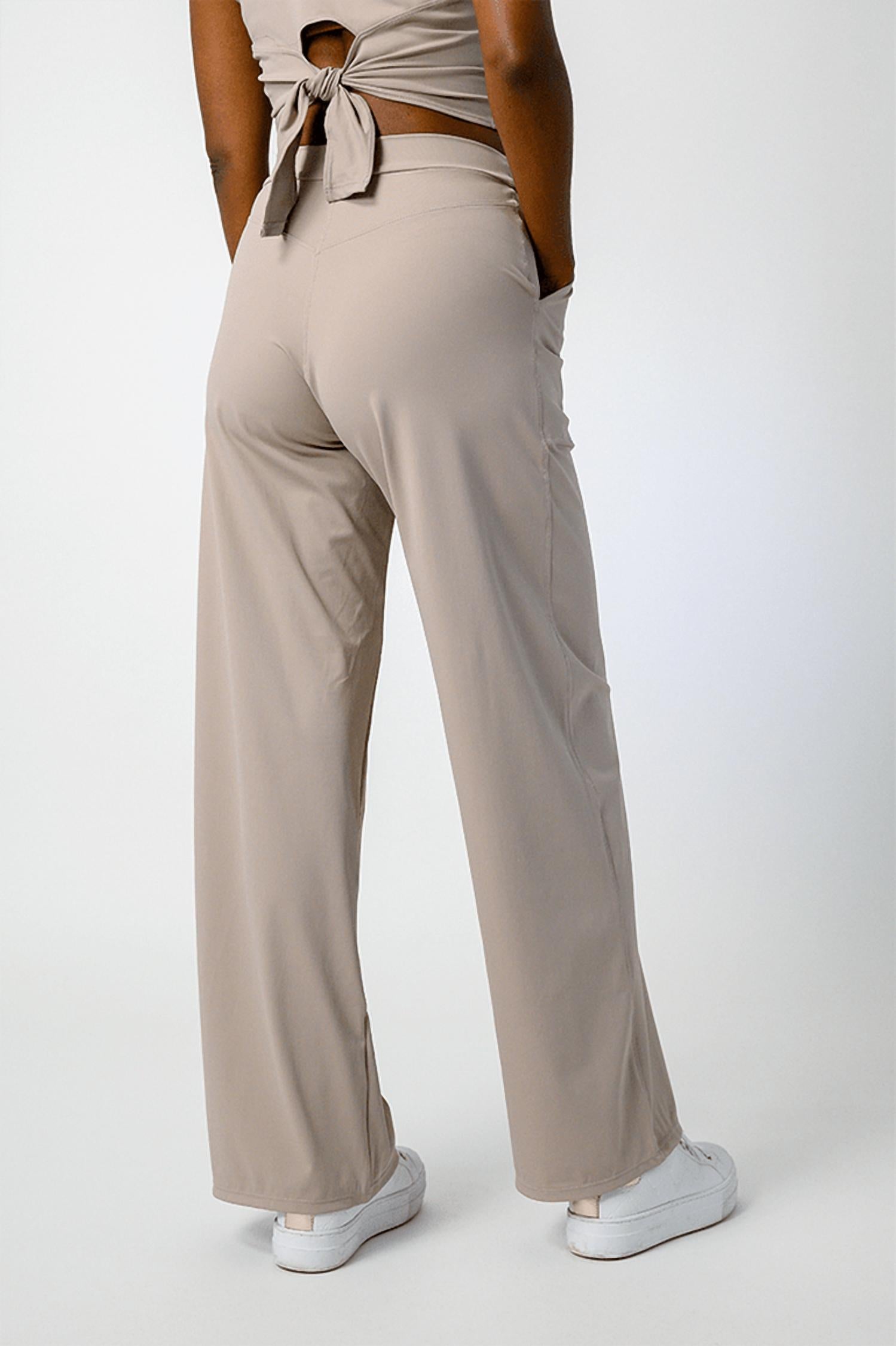 Yoga Democracy Ultimate Trouser in mushroom - women's pants - alternate view