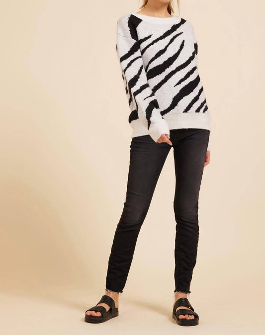 Zebra Print Sweater