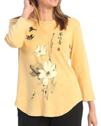Jess & Jane - Blissful Mineral Washed Cotton Top - Plus
