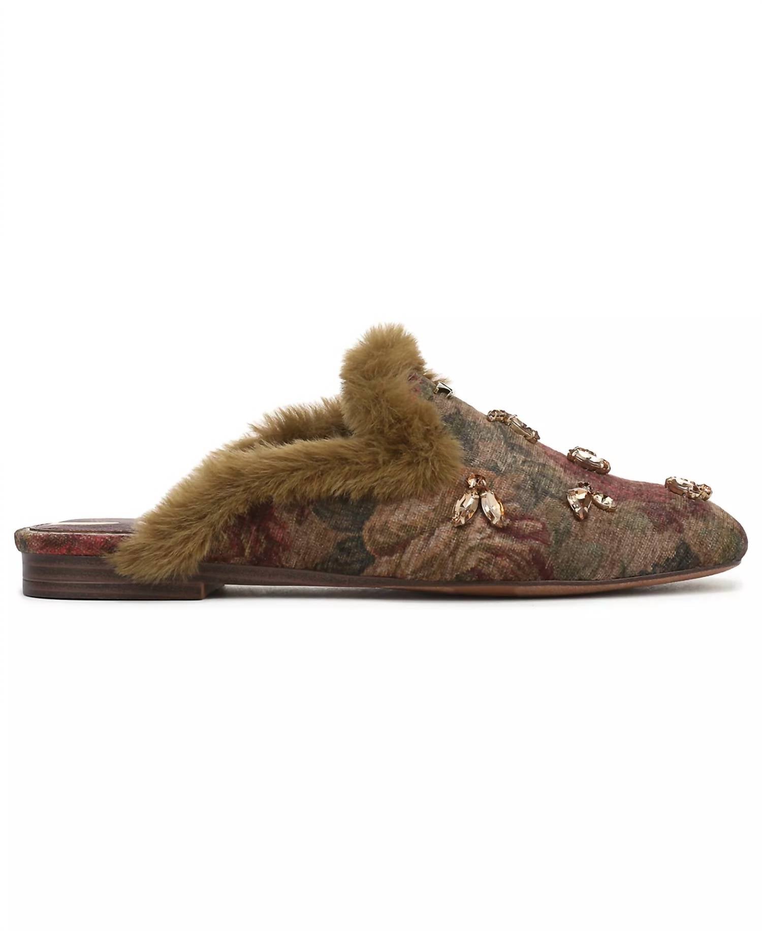 Circus by Sam Edelman Women's Tillie Cozy Mule in pear plum - women's shoe - detail view