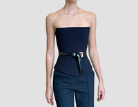 Elif Tom Corset Top in blue - women's shirt