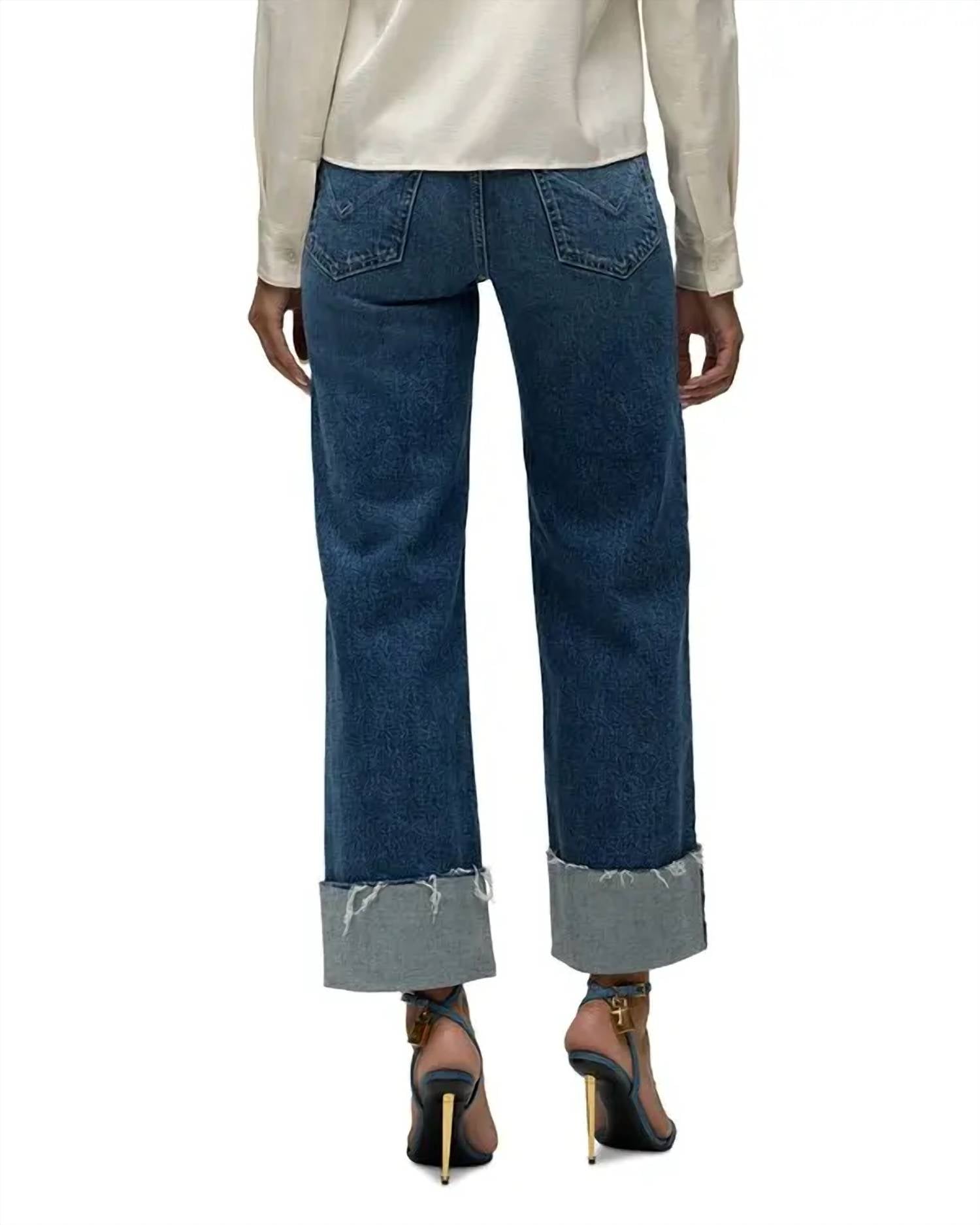 Hudson - Rosie Wide Leg Ankle Cuff Jeans