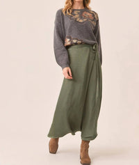 Nekane Nkn - Passion Long Satin Cross Skirt