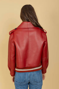 Jessie Liu - Lambskin Moto Jacket