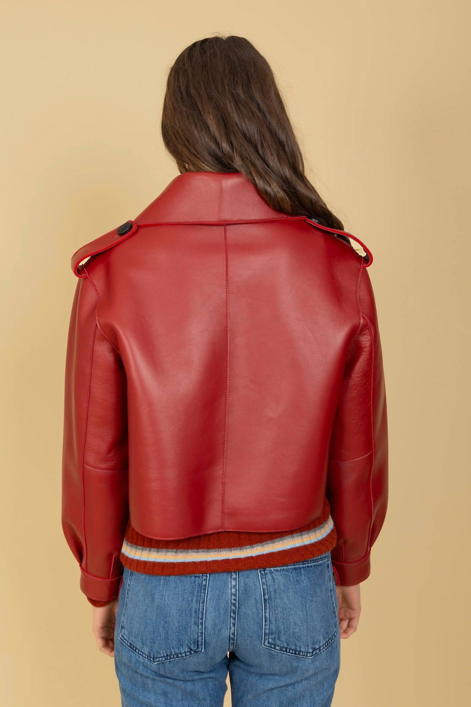 Jessie Liu - Lambskin Moto Jacket