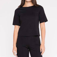 Ripley Rader - Ponte Knit Short Sleeve Top - Extended