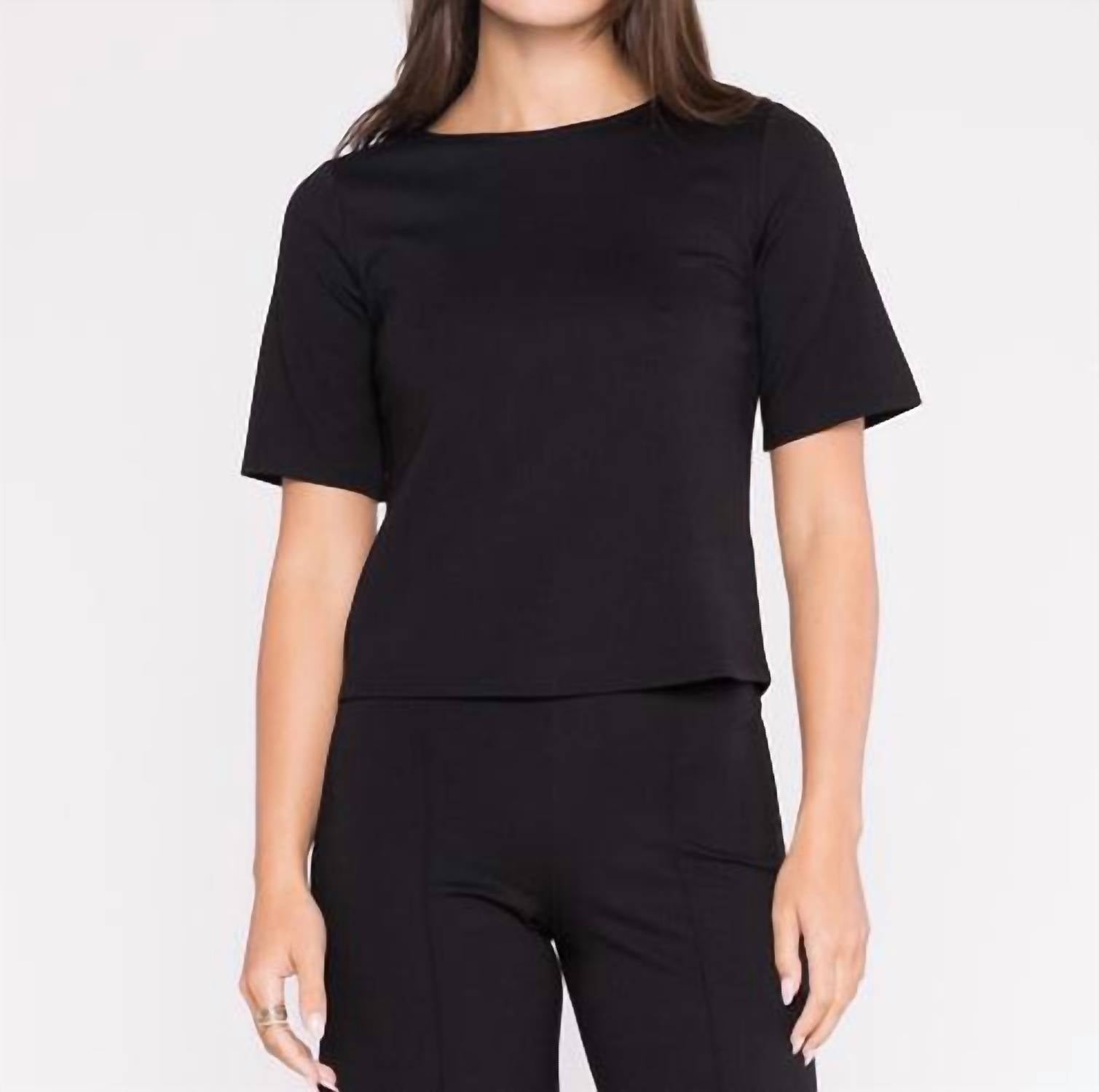 Ripley Rader - Ponte Knit Short Sleeve Top - Extended