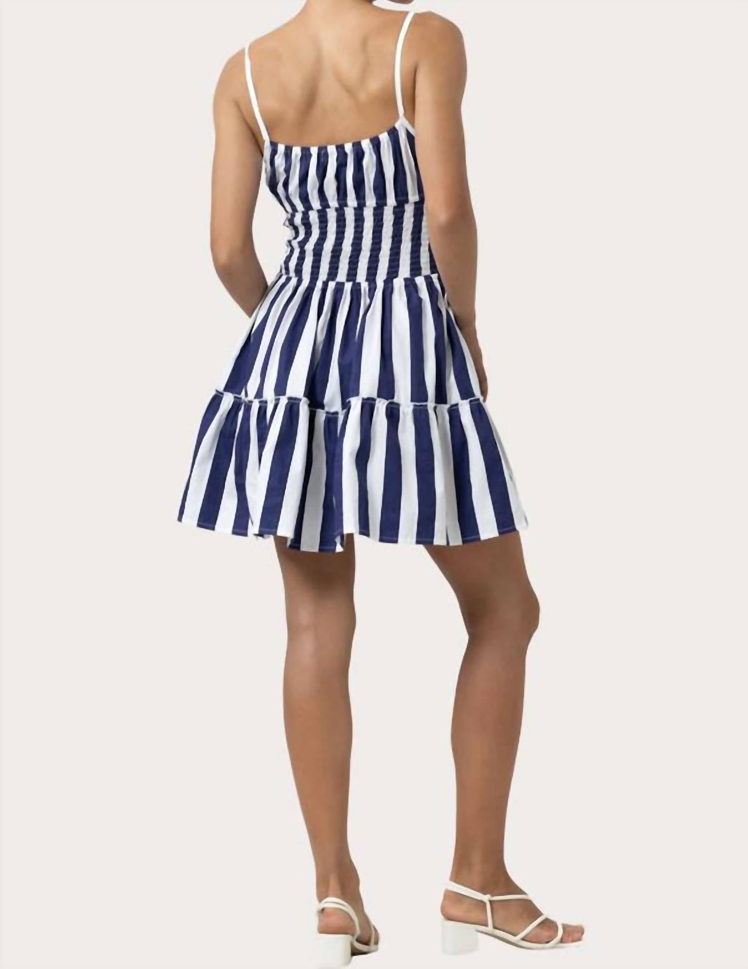 Lusana - Marlo Stripe Mini Dress