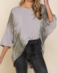 POL Never Felt So Soft Top in grey - women's long sleeve top - view 5