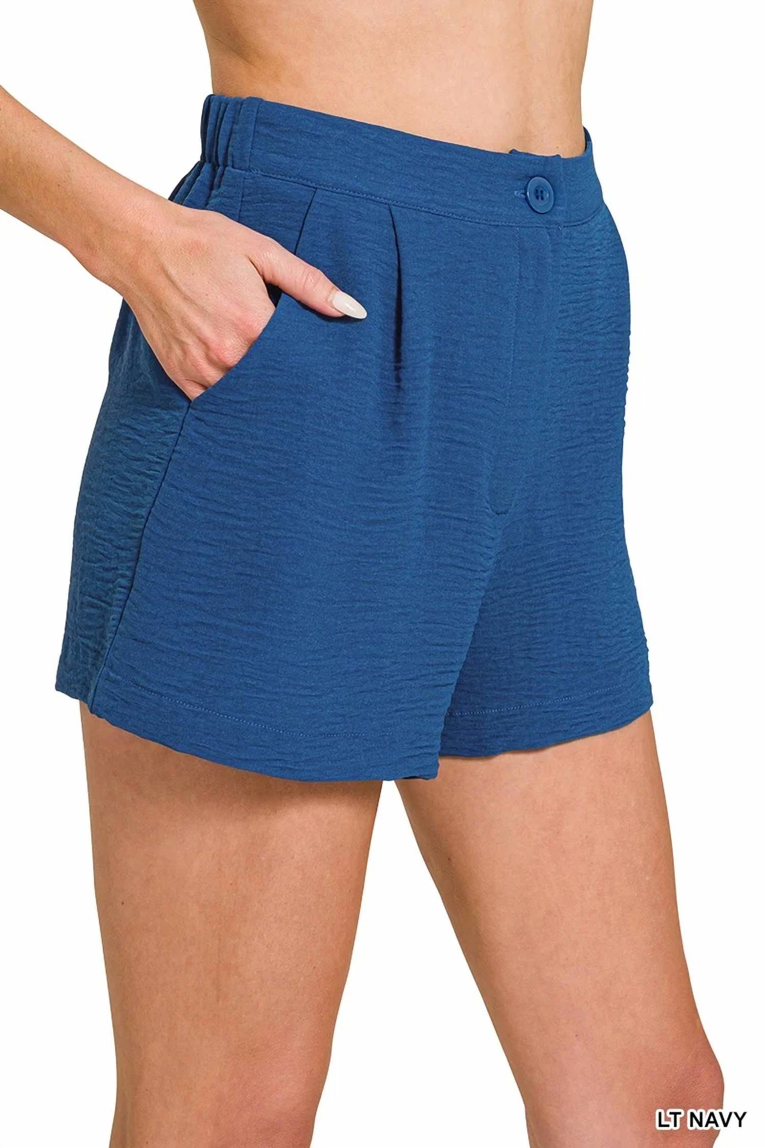 Zenana - Kinlee Classic High Waist Shorts