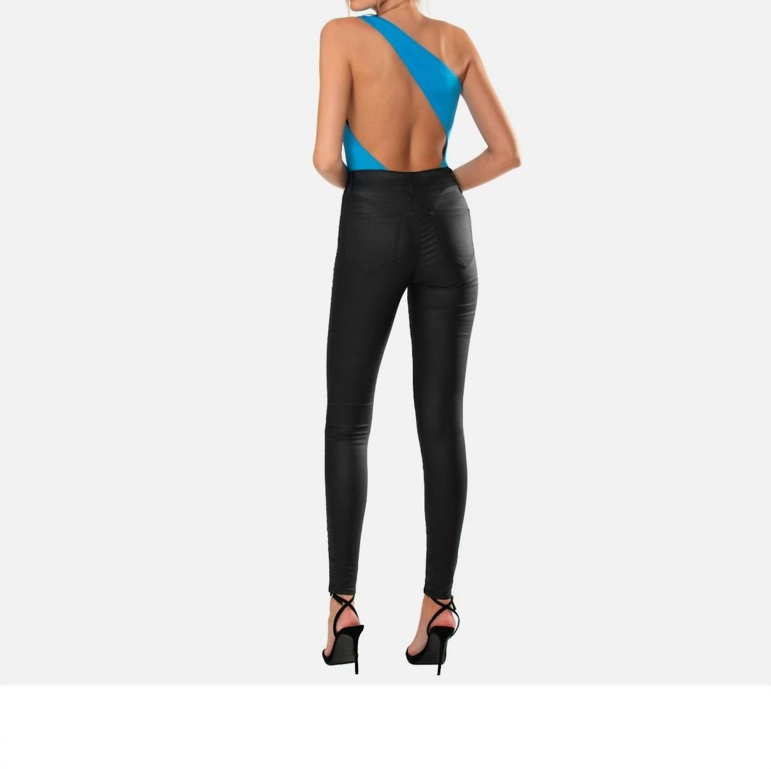 Ow Collection - Ezra Asymmetrical Bodysuit Back Cut Out